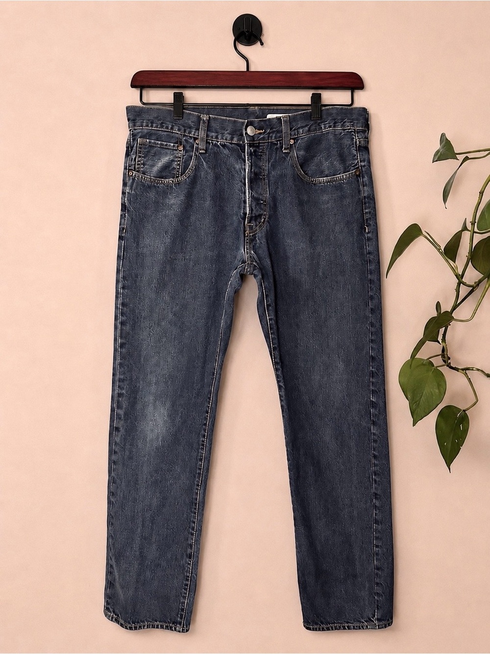 H&M Straight Regular Waist Jeans Dark Wash Men’s 34x32